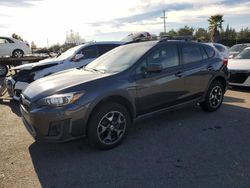 Salvage cars for sale at San Martin, CA auction: 2018 Subaru Crosstrek Premium