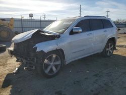 Salvage cars for sale at Chicago Heights, IL auction: 2015 Jeep Grand Cherokee Overland