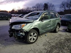 Salvage cars for sale at North Billerica, MA auction: 2016 Subaru Forester 2.5I