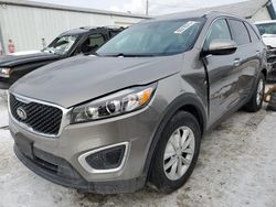 Salvage cars for sale at Pekin, IL auction: 2017 KIA Sorento LX