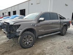 Salvage cars for sale at Jacksonville, FL auction: 2017 Nissan Titan SV