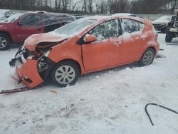 Salvage cars for sale from Copart Ellwood City, PA: 2014 Toyota Prius C