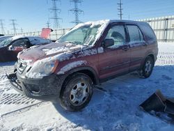 Salvage cars for sale at Elgin, IL auction: 2005 Honda CR-V LX