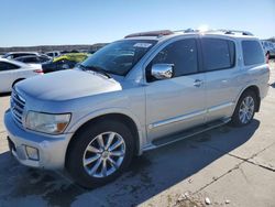 Salvage cars for sale at Grand Prairie, TX auction: 2008 Infiniti QX56