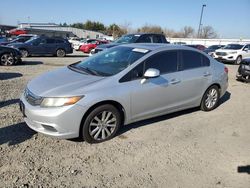 Vehiculos salvage en venta de Copart Sacramento, CA: 2012 Honda Civic EX