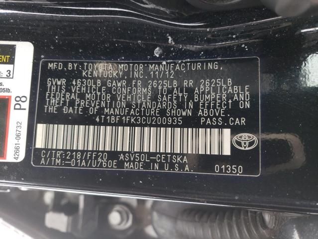 2012 Toyota Camry Base