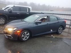 Salvage cars for sale at Exeter, RI auction: 2019 Honda Civic LX