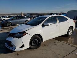 Toyota Corolla salvage cars for sale: 2018 Toyota Corolla L