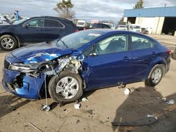 Carros salvage a la venta en subasta: 2017 KIA Forte LX