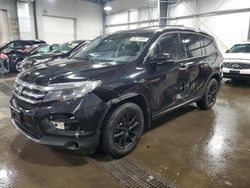 Salvage cars for sale at Ham Lake, MN auction: 2017 Honda Pilot Elite