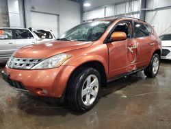 Nissan salvage cars for sale: 2005 Nissan Murano SL