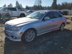 Mercedes-Benz c-Class salvage cars for sale: 2009 Mercedes-Benz C300