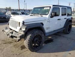 Jeep salvage cars for sale: 2019 Jeep Wrangler Unlimited Sport