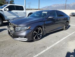 Salvage cars for sale from Copart Rancho Cucamonga, CA: 2018 Honda Accord Sport