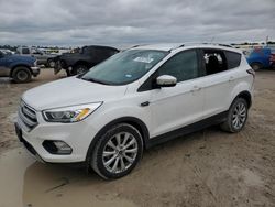 Salvage cars for sale from Copart Houston, TX: 2017 Ford Escape Titanium