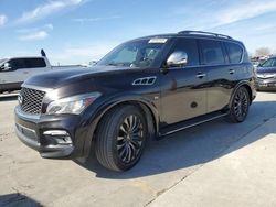 Salvage cars for sale at Grand Prairie, TX auction: 2017 Infiniti QX80 Base