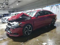 Salvage cars for sale at Candia, NH auction: 2021 Honda Accord Sport