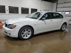 Salvage cars for sale at Blaine, MN auction: 2006 BMW 750 LI