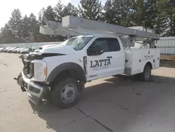 Salvage trucks for sale at Eldridge, IA auction: 2023 Ford F550 Super Duty