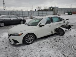 Salvage cars for sale from Copart London, ON: 2022 Honda Civic EX