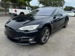 Salvage cars for sale at Opa Locka, FL auction: 2014 Tesla Model S