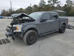 Salvage cars for sale at Savannah, GA auction: 2018 Ford F150 Supercrew