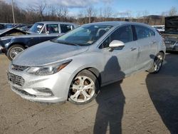 Salvage cars for sale from Copart Marlboro, NY: 2017 Chevrolet Cruze Premier