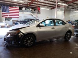 Salvage cars for sale at New Britain, CT auction: 2018 Toyota Corolla L