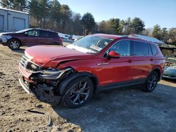 Salvage cars for sale at Mendon, MA auction: 2022 Volkswagen Tiguan SE