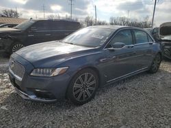 Salvage cars for sale at Columbus, OH auction: 2019 Lincoln Continental Reserve