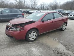 Pontiac salvage cars for sale: 2008 Pontiac G6 Value Leader