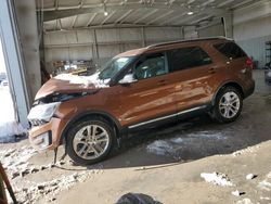 Ford Explorer salvage cars for sale: 2017 Ford Explorer XLT