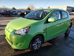 Mitsubishi salvage cars for sale: 2014 Mitsubishi Mirage DE