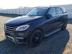 Salvage cars for sale at auction: 2012 Mercedes-Benz ML 550 4matic