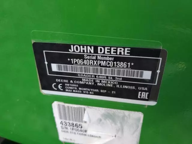 2021 John Deere 640R