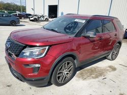 Salvage cars for sale at Apopka, FL auction: 2018 Ford Explorer Sport