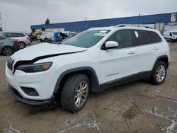 Salvage cars for sale at Woodhaven, MI auction: 2019 Jeep Cherokee Latitude