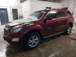 Salvage cars for sale from Copart Northfield, OH: 2017 Chevrolet Equinox LT