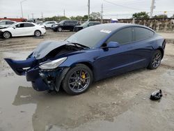 Salvage cars for sale at Homestead, FL auction: 2022 Tesla Model 3