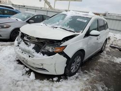 Salvage cars for sale at Kansas City, KS auction: 2016 Honda Odyssey EXL