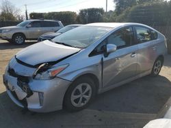 Salvage cars for sale at San Martin, CA auction: 2012 Toyota Prius