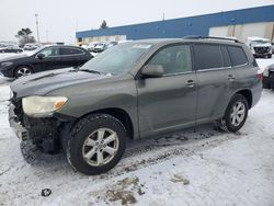 2008 Toyota Highlander en venta en Woodhaven, MI