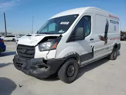 Salvage trucks for sale at Grand Prairie, TX auction: 2020 Ford Transit T-250