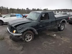 Salvage trucks for sale at Windham, ME auction: 2002 Ford Ranger Super Cab