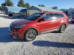 Salvage cars for sale at Prairie Grove, AR auction: 2017 Hyundai Santa FE SE