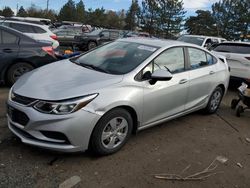 Salvage cars for sale at Denver, CO auction: 2017 Chevrolet Cruze LS