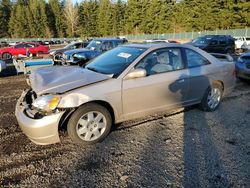 2002 Honda Civic EX en venta en Graham, WA