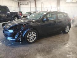 Salvage cars for sale at Franklin, WI auction: 2012 Mazda 3 I