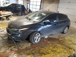 Salvage cars for sale at Indianapolis, IN auction: 2018 Chevrolet Cruze LT