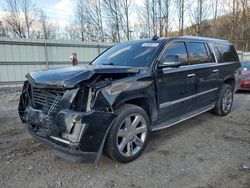 Salvage cars for sale at Hurricane, WV auction: 2018 Cadillac Escalade ESV Luxury